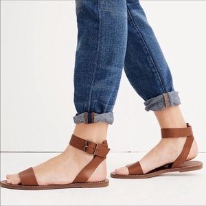 Madewell The Broadwalk Ankle Strap Leather‎ Sandal